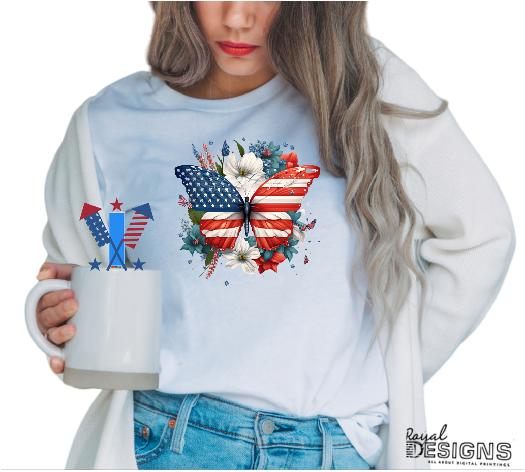 4th of July Butterfly | Designs