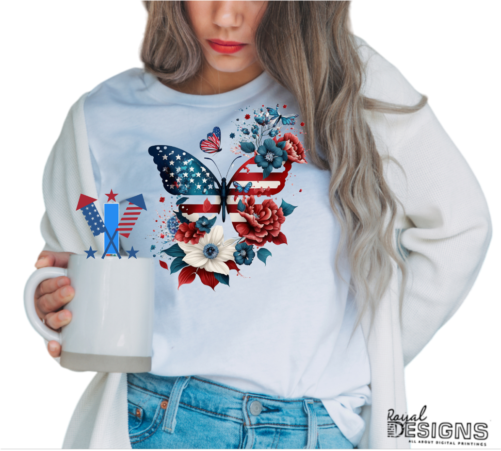 4th of July Butterfly | Designs