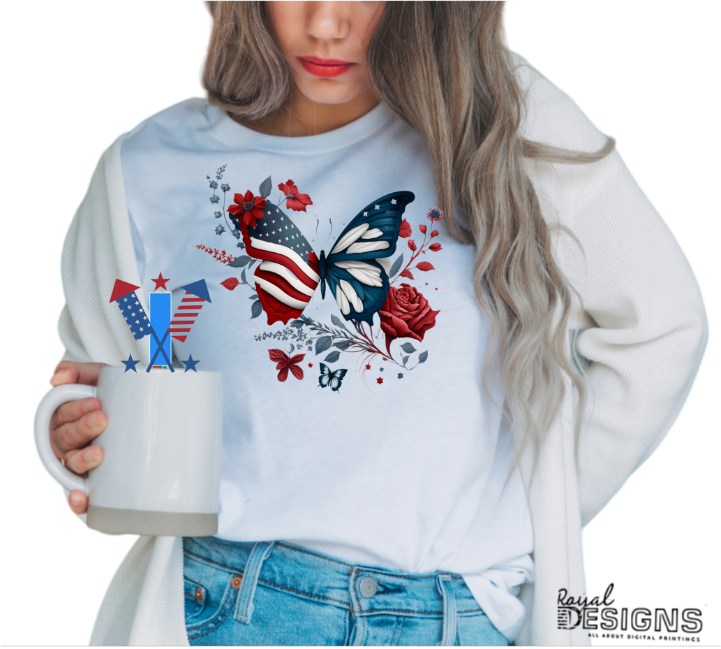 4th of July Butterfly | Designs