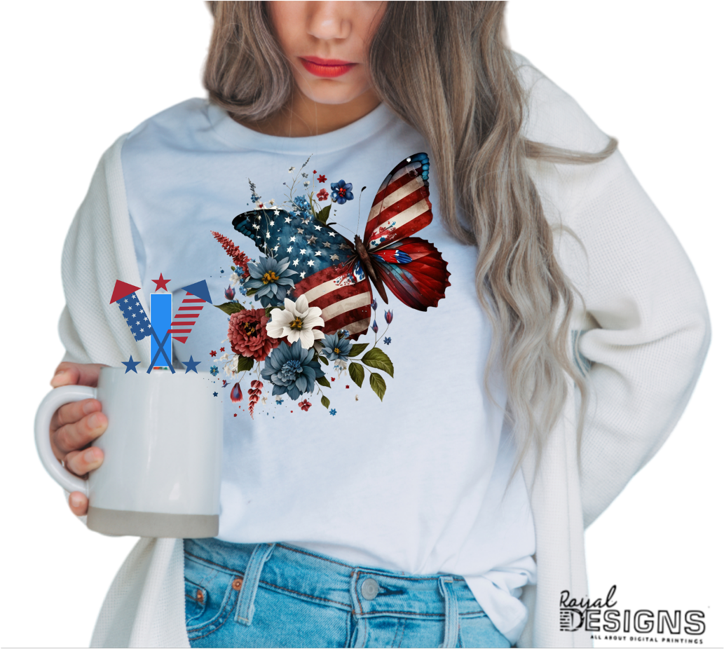 4th of July Butterfly | Designs