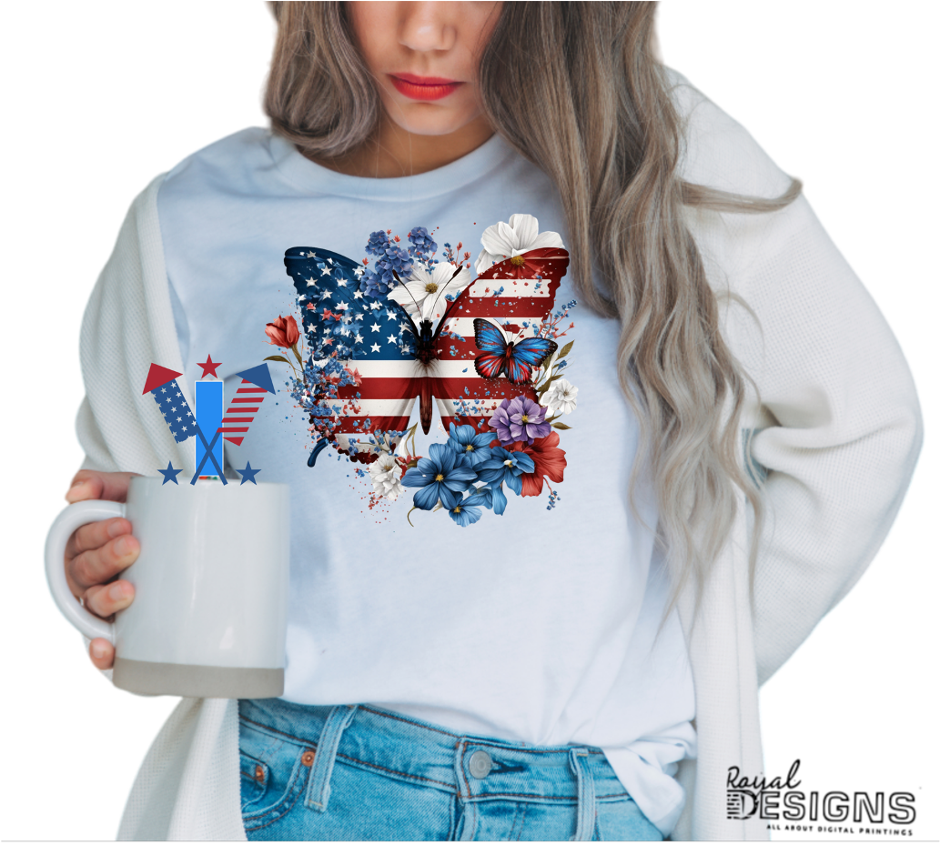 4th of July Butterfly | Designs