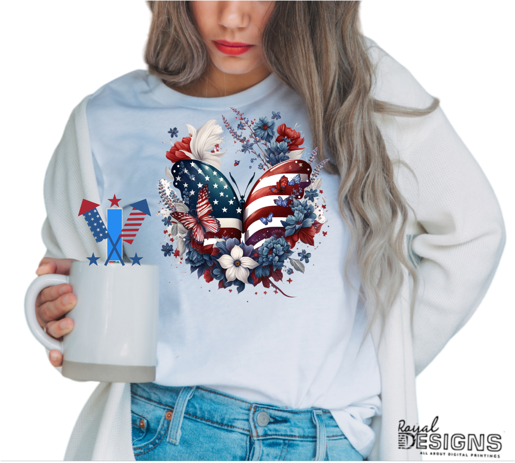 4th of July Butterfly | Designs