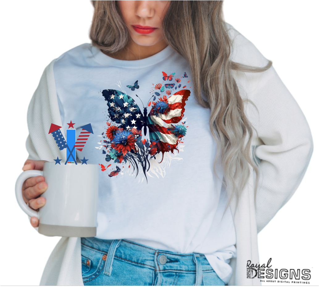 4th of July Butterfly | Designs