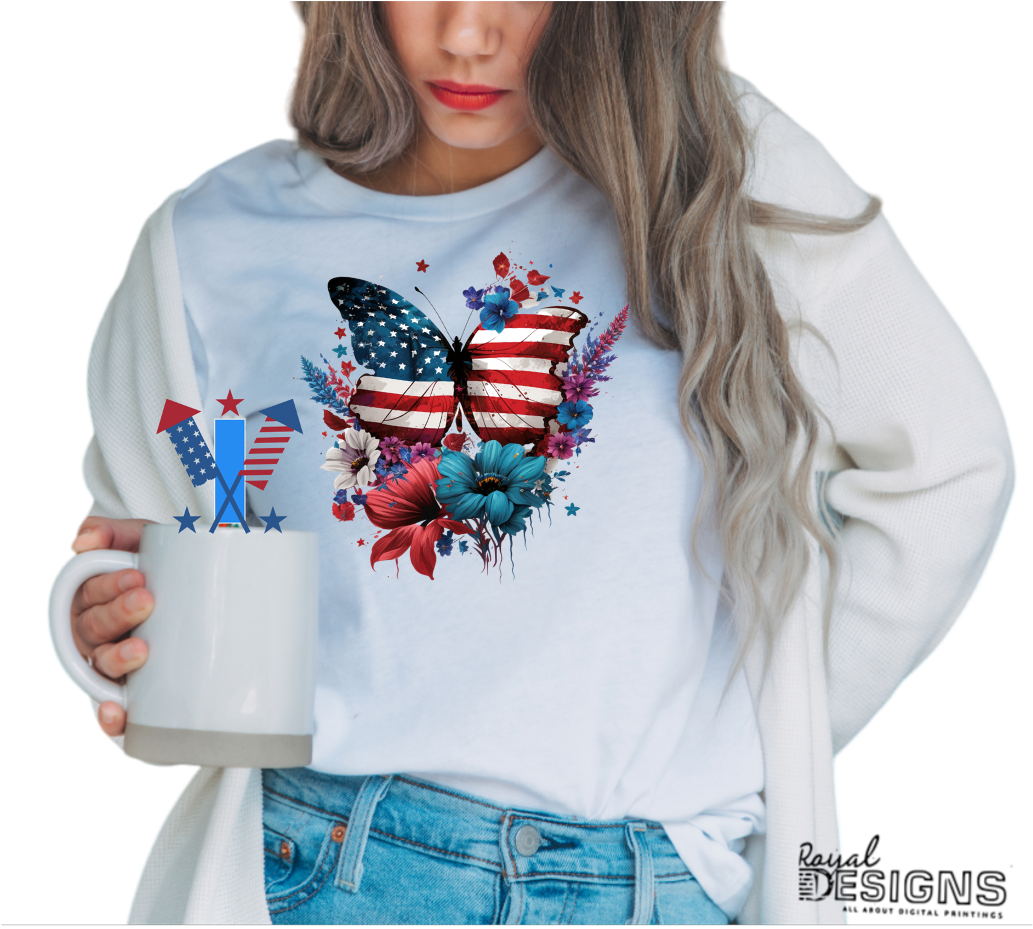 4th of July Butterfly | Designs