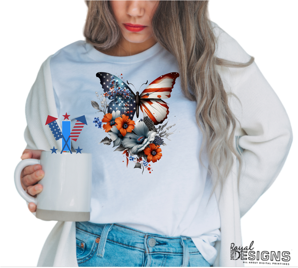 4th of July Butterfly | Designs