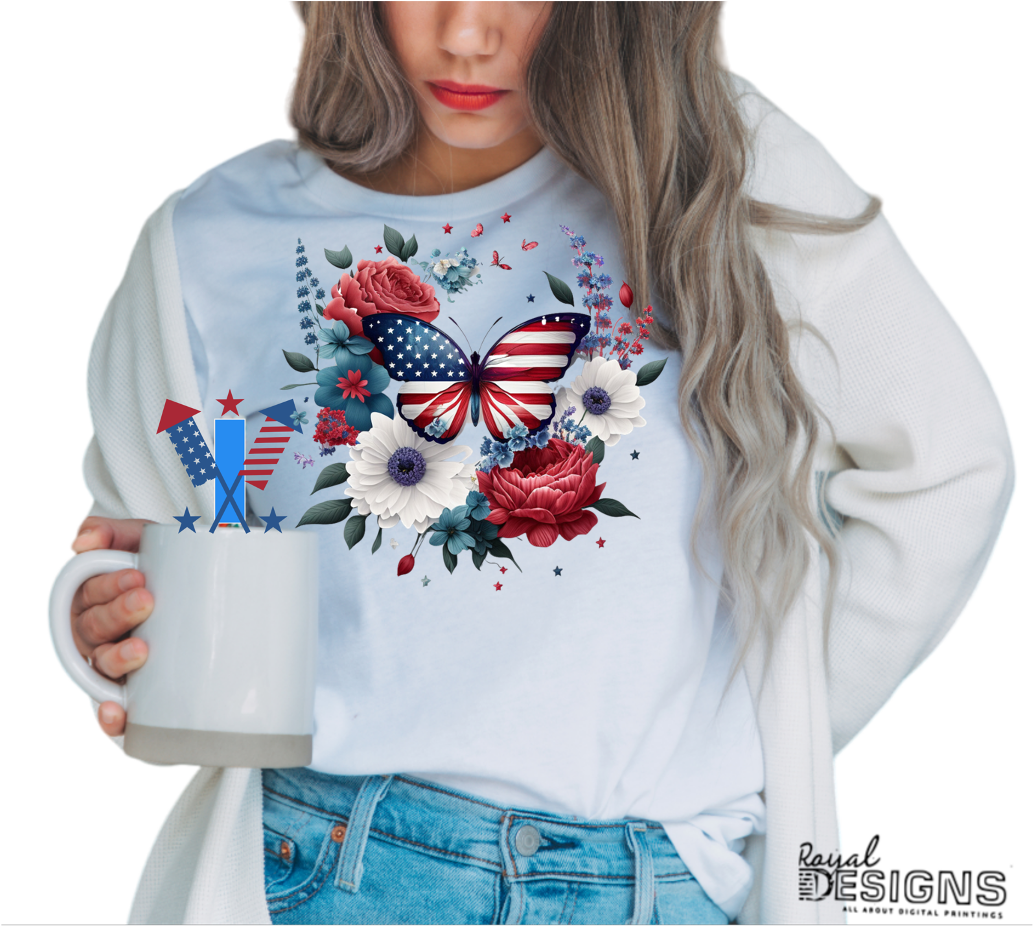 4th of July Butterfly | Designs