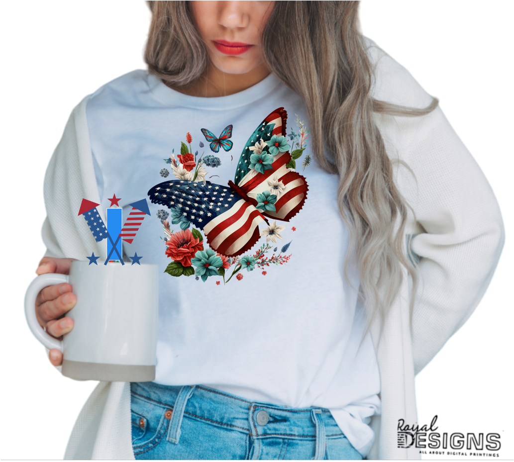 4th of July Butterfly | Designs