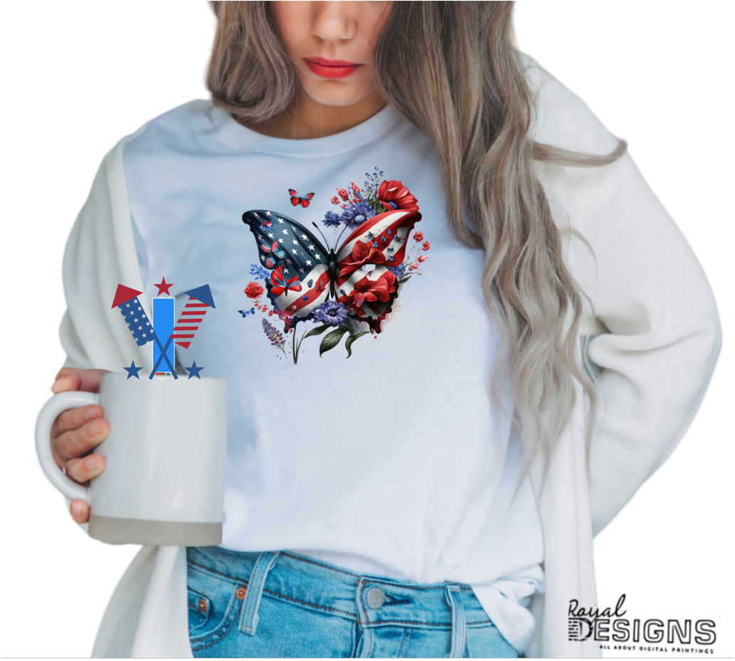 4th of July Butterfly | Designs
