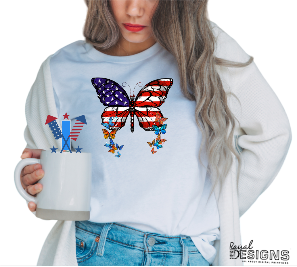 4th of July Butterfly | Designs