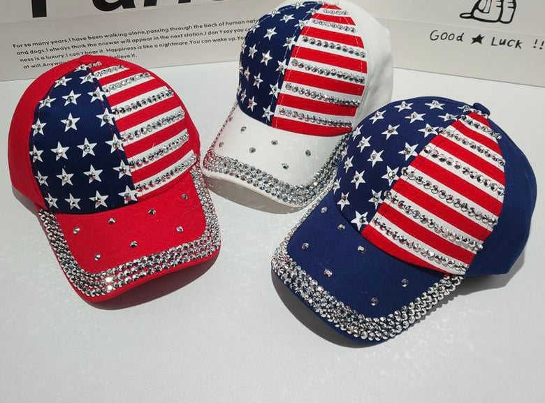 Fashion American Flag Rhinestone | Baseball Cap
