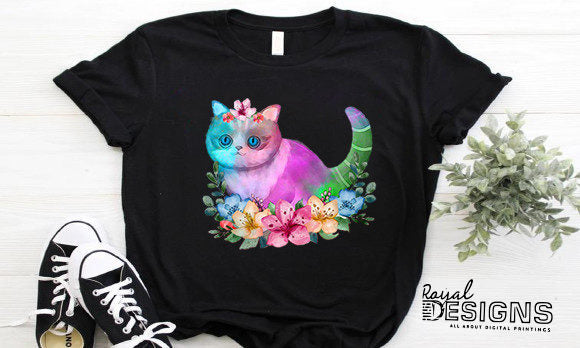 Pink /blue Cat