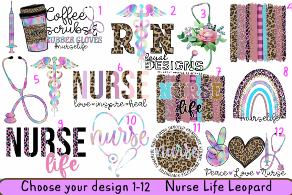 Nurse Life Leopard Bundle 1-12